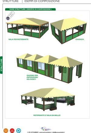 Vedi il dettaglio per Gazebo ed esempi di strutture in STRONGPLAST - PLASTICA ETEROGENEA